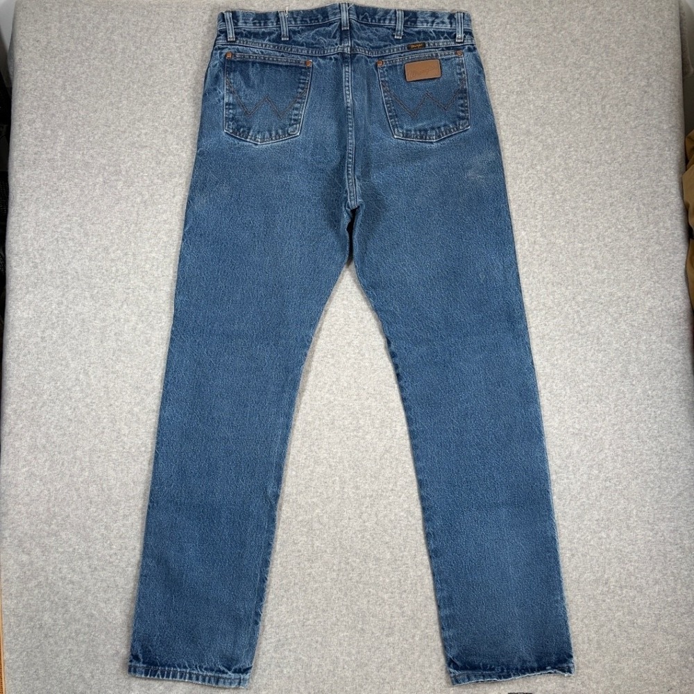 Wrangler Cowboy Cut Jeans Men's 38x36 Blue 13MWZPW Straight Denim